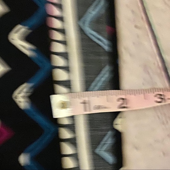 Buttons geometric black blue magenta dress tunic - Picture 8 of 8